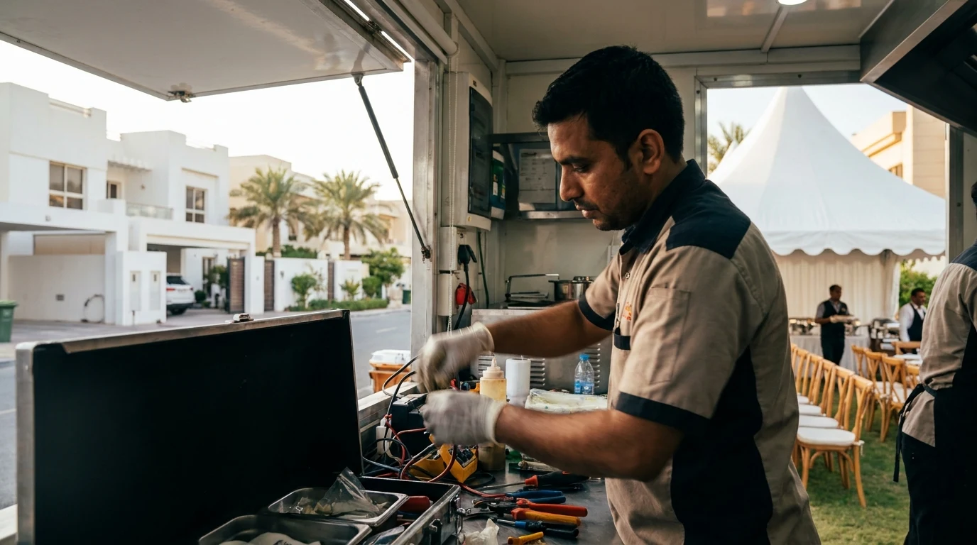 خدمة عربات طعام متنقلة للفعاليات في الكويت — قبل